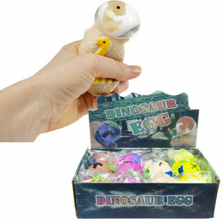 Stres Sıkma Dinozor Yumurtası Standlı (12 Adet)