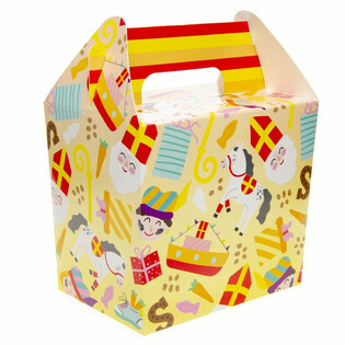 SINTERKLAAS MEN&Uuml; KUTUSU / İKRAM KUTUSU 14x10x17 cm (12 adet)