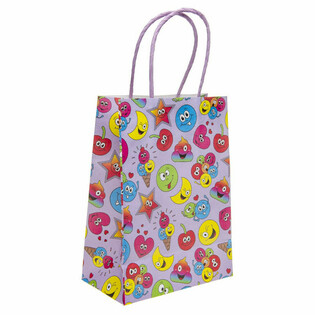 Smiley Kağıt Hediye &Ccedil;antaları - 16x9x22 cm (12 adet)