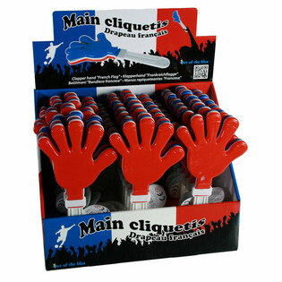 B&uuml;y&uuml;k XL Şakşak Oyuncak Eller - 27 cm - Stantta (24 Adet)