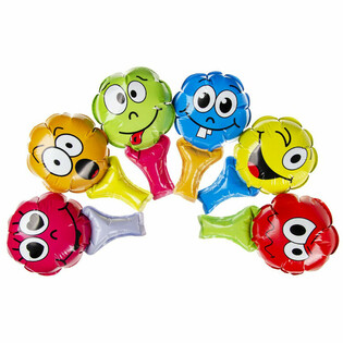 KENDİNDEN ŞİŞEN G&Uuml;LEN Y&Uuml;Z (SMILEY) EL BALONLARI (48 adet)
