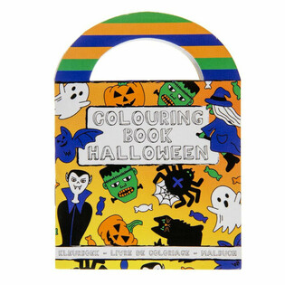 &Ccedil;ıkartmalı K&uuml;&ccedil;&uuml;k Halloween Boyama Kitapları (48 Adet)