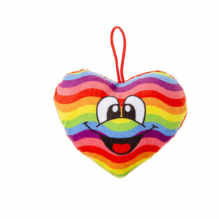 PELUŞ G&Ouml;KKUŞAĞI KALP SMILEY Y&Uuml;ZL&Uuml; (24 adet)