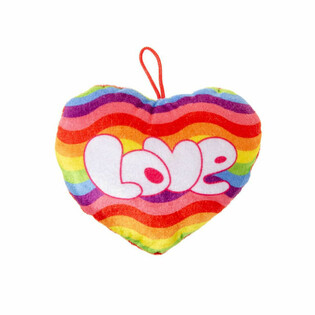 Peluş G&ouml;kkuşağı Love Kalp (24 adet)