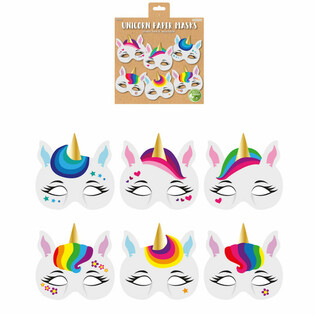EKO-DOSTU - UNICORN KAĞIT MASKELER (12 adet)