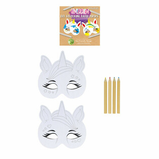 DOĞA DOSTU - Kendi Tek Boynuzlu At Maskelerini Boya (12 set)