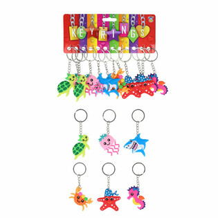 Deniz Canlıları Anahtarlık - Sea Life (12'li Paket) | Toptan