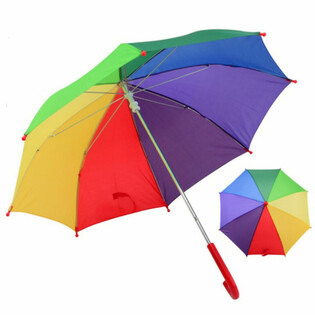 Toptan G&ouml;kkuşağı Şemsiye &Oslash;68 cm (12 adet)