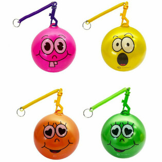İPLİ SMILEY TOPU / BUNGEE TOPU &Oslash;23 cm (10 adet)