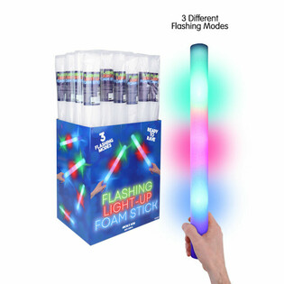 LED K&ouml;p&uuml;k &Ccedil;ubuklar - Display İ&ccedil;inde &Ccedil;ok Renkli Parti &Ccedil;ubuğu (24 adet)