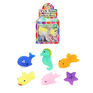 S&uuml;rpriz Kutusu İ&ccedil;in Squishy Deniz Hayvanları - Teşhir Kutulu (96 Adet)