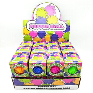 Hediye Kutulu Puffer Topu - 6CM - Kutu ve Display İ&ccedil;inde (24 Adet)