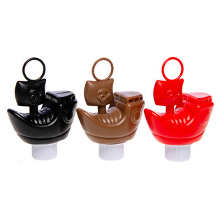 &Ouml;rdek Avı Oyunu i&ccedil;in Korsan Gemisi - Karışık Renkler - 8 cm (15 adet)
