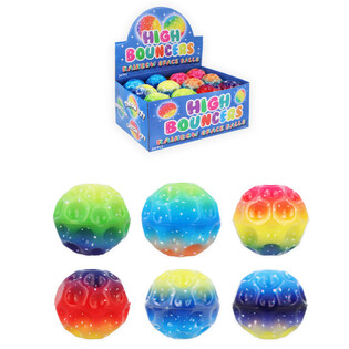 DİSPLAYDE RAINBOW SPACE ZIP ZIP TOPLAR (24 Adet)