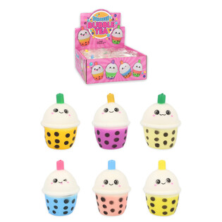 Bubble Tea Sıkıştırılabilir Fidget - Karışık Renkler Teşhir Kutusunda (12 Adet)