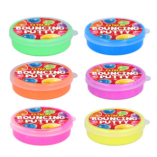 Zıp Zıp Oyun Hamuru Bouncing Putty, 10g - Karışık Renkler (6 adet)