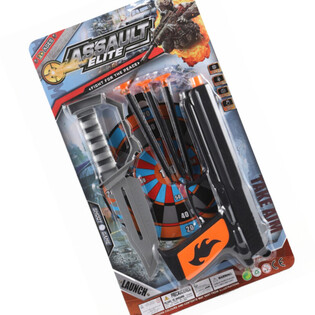 ASSAULT ELITE - Vantuzlu Oklar ve Bı&ccedil;aklı Oyuncak Tabanca Seti (6 adet)