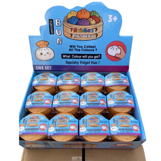 RAGE - Squishy Bun Dumplings K&Uuml;&Ccedil;&Uuml;K (5.3x5.3x4.1 cm) - Viral 2026 Fidget Toy (24 adet)