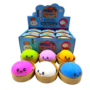 RAGE - B&Uuml;Y&Uuml;K Squishy Bun Dumplings (8.5 x 8.5 x 4.8 cm) - Viral 2026 Fidget Toy (12 Adet)