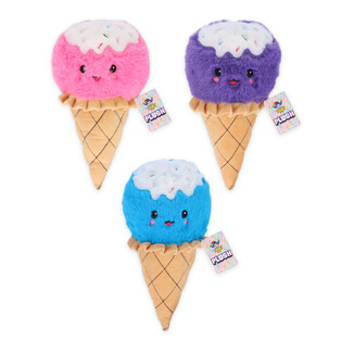 PELUŞ B&Uuml;Y&Uuml;K DONDURMALAR - 25 CM - KARIŞIK RENKLER (12 Adet)