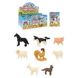 S&uuml;rpriz Paket / Blind Bag - Tema: &Ccedil;Iftlik Hayvanları Standlı (60 Adet)