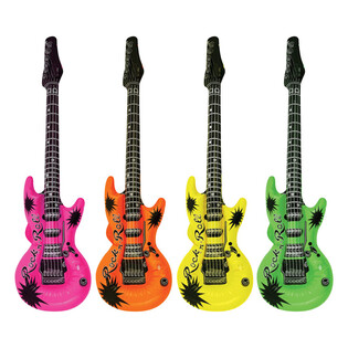 Şişme Gitar Neon Mix - 95cm (12 Adet)