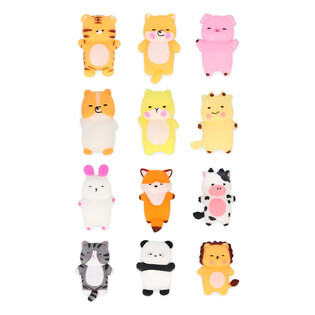 S&uuml;rpriz Kutusu Squishy Yumuşak Oyuncak Hayvan Karışımı - Standlı - (96 Adet)