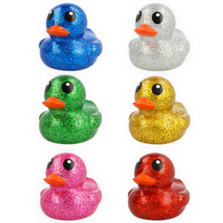 B&uuml;y&uuml;k Boy Karışık Renkli Simli Banyo &Ouml;rdekleri - 10x8x8 cm (6 adet)