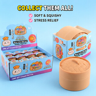 RAGE - Squishy SUGAR EDITION Mantı Dumplings K&Uuml;&Ccedil;&Uuml;K (5.3 x 5.3 x 4.1 Cm) Viral 2026 Fidget Toy (24 Adet)