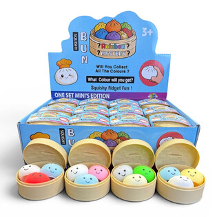 RAGE - Squishy MINI&rsquo;S EDITION K&uuml;&ccedil;&uuml;k Mantı &Ccedil;&ouml;reği (5.3 x 5.3 x 4.1 Cm) Viral 2026 Fidget Oyuncak (24 Adet)