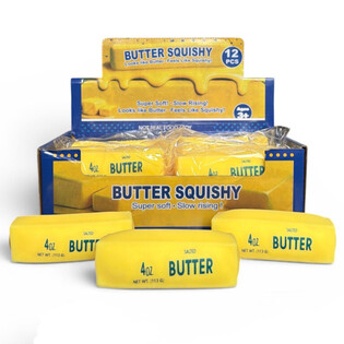 RAGE - SQUISHY BUTTER / TEREYAĞI - K&Ouml;P&Uuml;K DOLGULU - SLOW RISING - Ebat 11x4x4 cm - STANDLI (12'li)