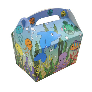 &Ccedil;OCUK MEN&Uuml; KUTUSU: DENİZ CANLILARI - &Ouml;l&ccedil;&uuml; 18.5x12x19 CM - FOODBOX - KIDSBOX (24 Adet)