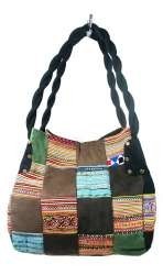 B-FAIR PATCHWORK &Ccedil;ANTA K&Uuml;&Ccedil;&Uuml;K SİYAH (1 adet)