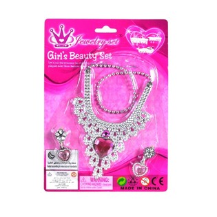 Kart &Uuml;zerinde Bling Bling Takı Seti (12'li)