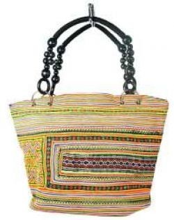 Art.nr: 97737 - B-FAIR Boncuklu &Ccedil;anta Siyah/G&ouml;kkuşağı (1 adet)