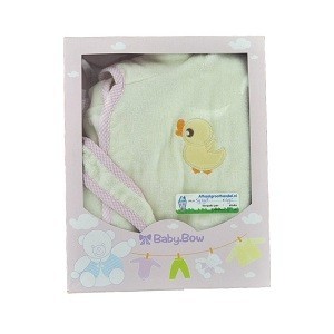 BABY BOW Bebek Bornozu Sarı / Pembe